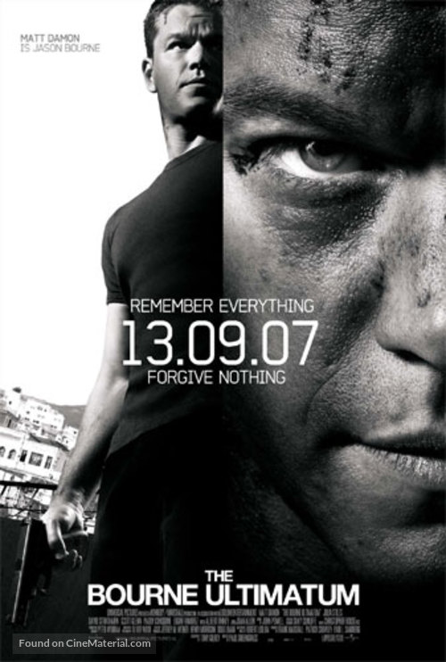 The Bourne Ultimatum - Dutch Movie Poster