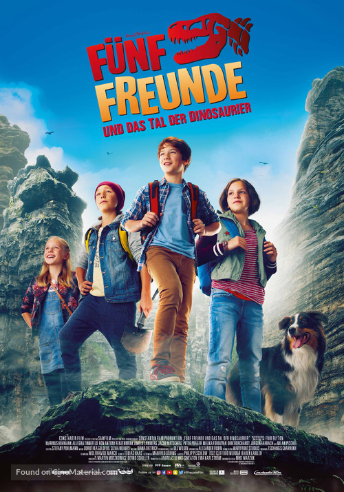 F&uuml;nf Freunde und das Tal der Dinosaurier - German Movie Poster