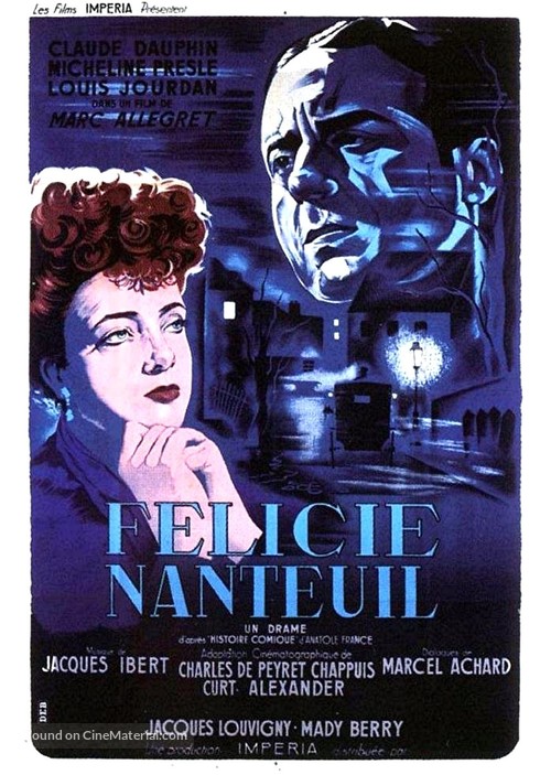 F&eacute;licie Nanteuil - French Movie Poster