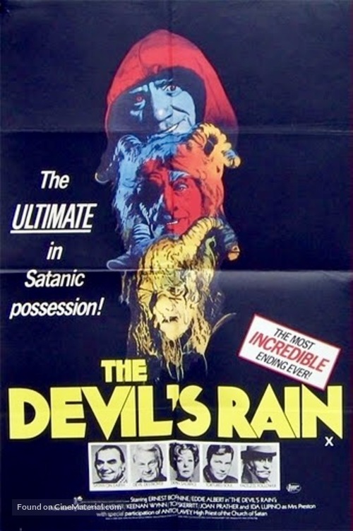 The Devil&#039;s Rain - British Movie Poster