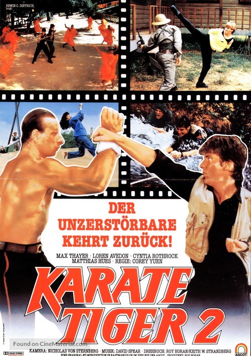 No Retreat No Surrender 2 - German Movie Poster