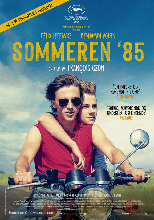 &Eacute;t&eacute; 85 - Danish Movie Poster