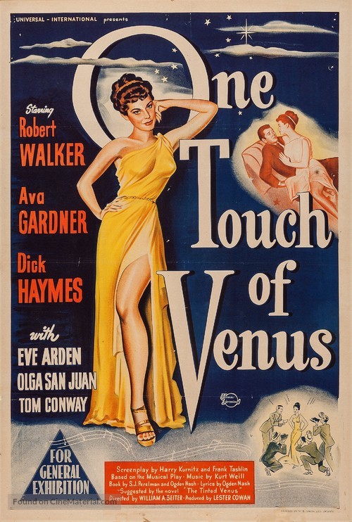 One Touch of Venus - Australian Movie Poster