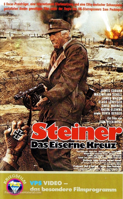 Cross of Iron - German VHS movie cover