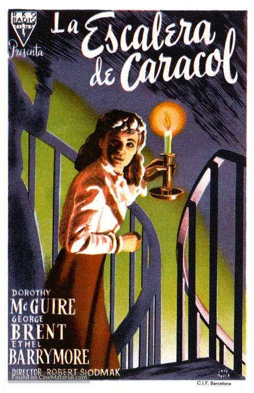 The Spiral Staircase - Spanish Movie Poster