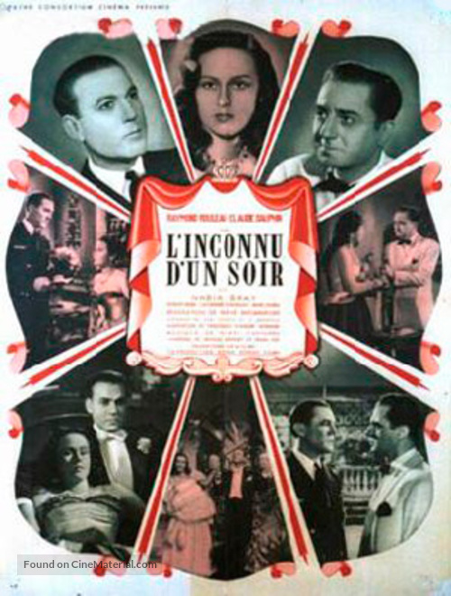 L&#039;inconnu d&#039;un soir - French Movie Poster