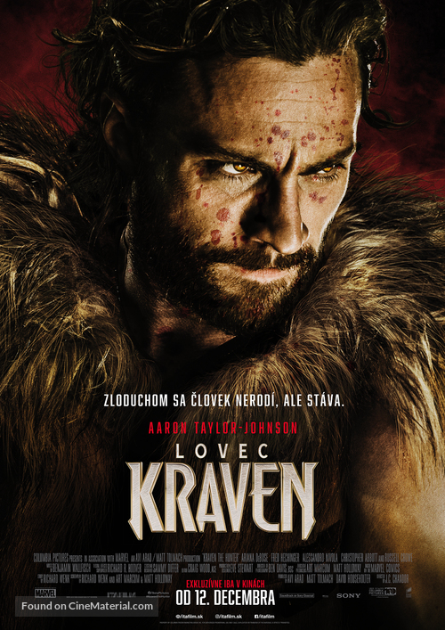 Kraven the Hunter - Slovak Movie Poster