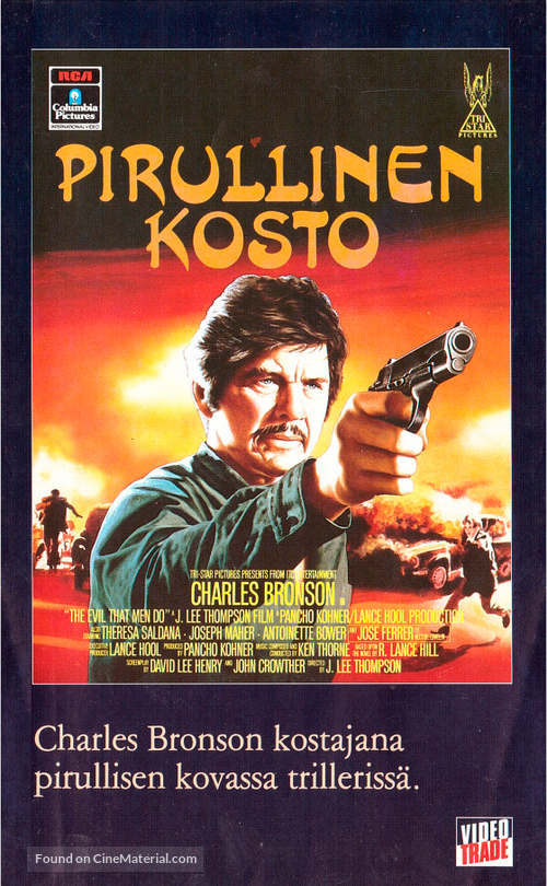 The Evil That Men Do - Finnish VHS movie cover