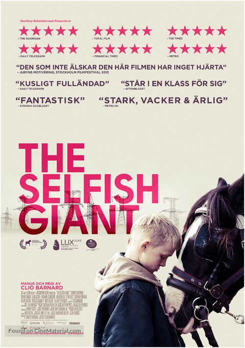 The Selfish Giant - Swedish Movie Poster