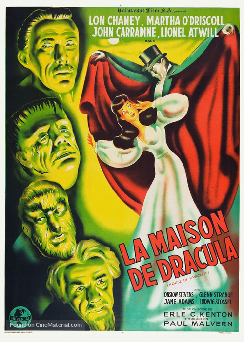 House of Dracula - French Theatrical movie poster