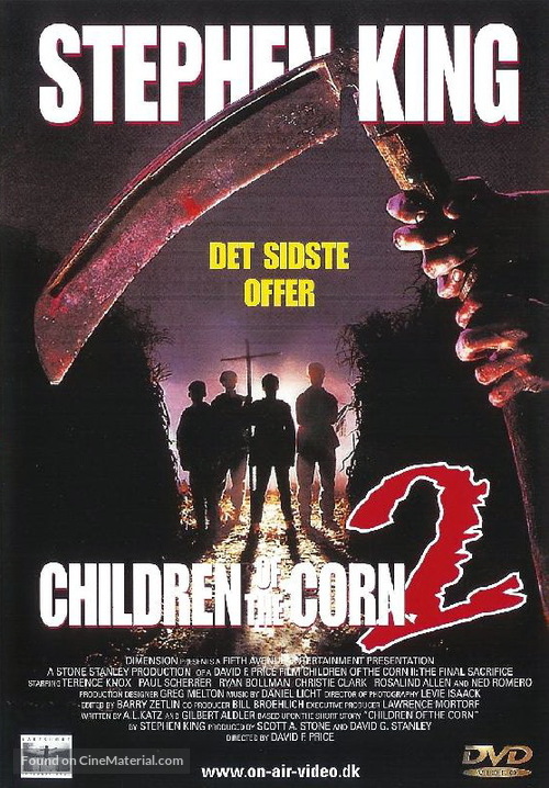 Children of the Corn II: The Final Sacrifice - Danish DVD movie cover