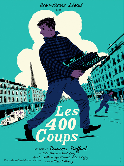 Les quatre cents coups - Belgian Re-release movie poster