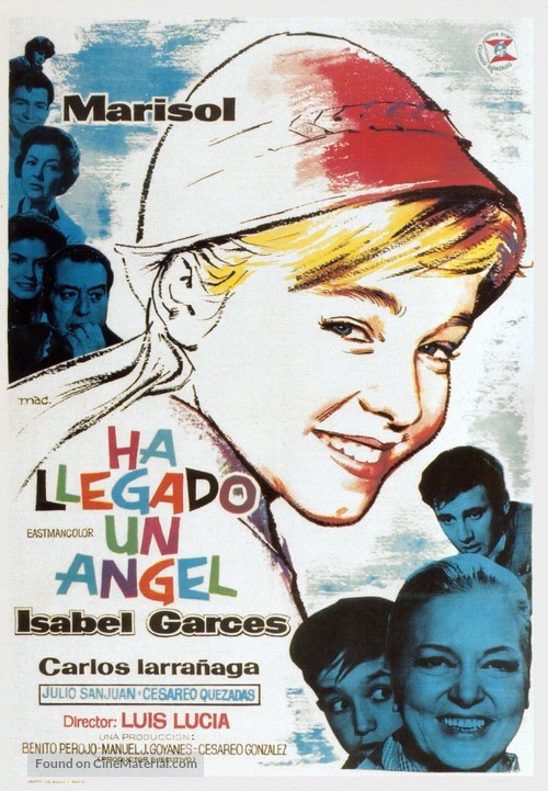 Ha llegado un &aacute;ngel - Spanish Movie Poster