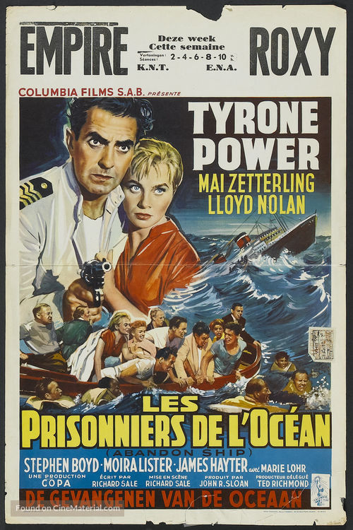 Seven Waves Away - Belgian Theatrical movie poster