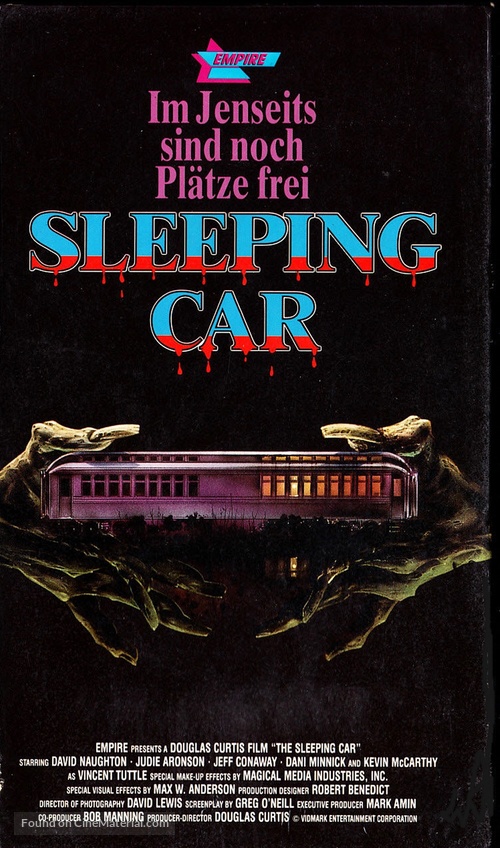 The Sleeping Car - German VHS movie cover