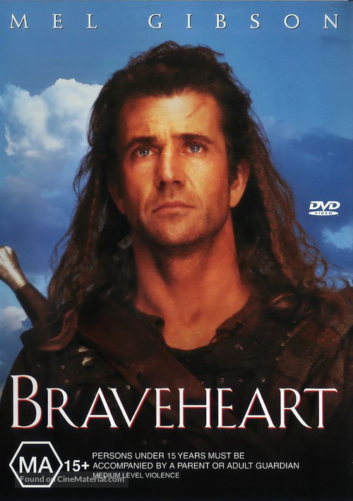 Braveheart - Australian DVD movie cover