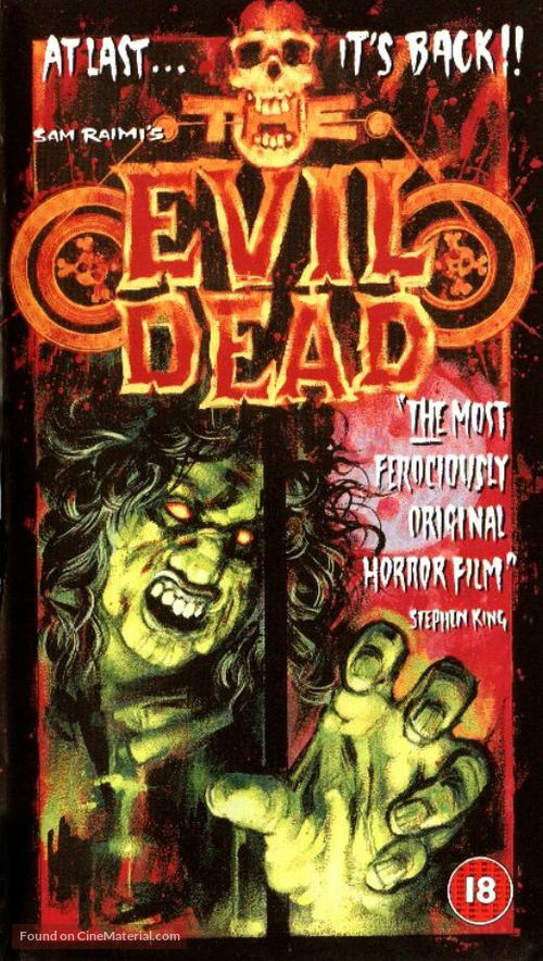 The Evil Dead - British VHS movie cover