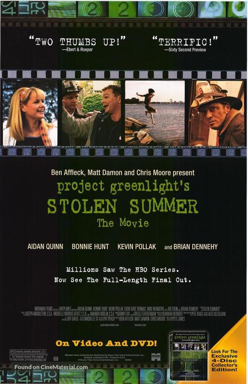 Stolen Summer - Video release movie poster