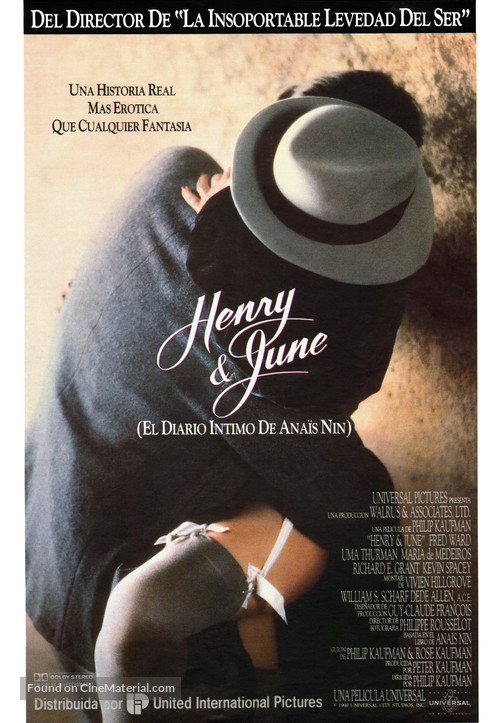 Henry &amp; June - Spanish Movie Poster
