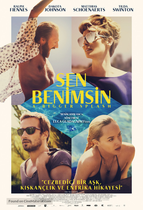 A Bigger Splash - Turkish Movie Poster