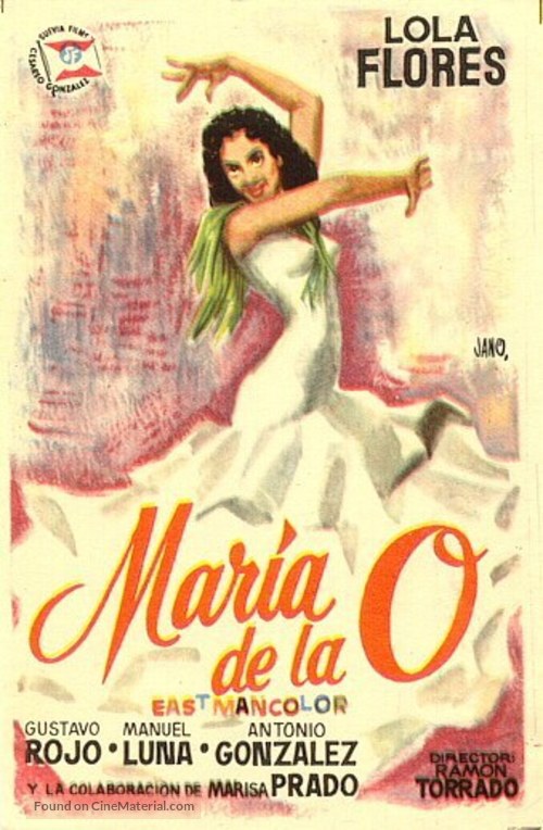 Mar&iacute;a de la O - Spanish Movie Poster