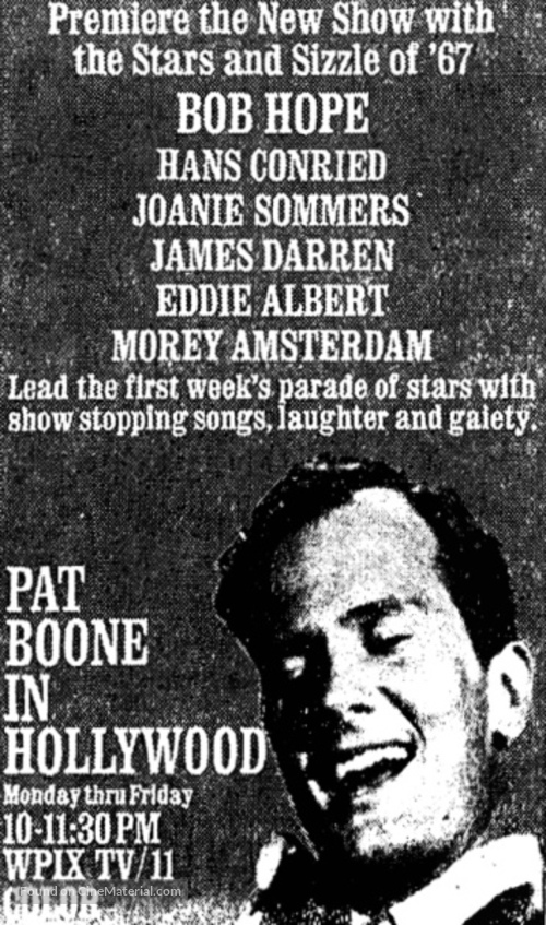 &quot;Pat Boone in Hollywood&quot; - poster