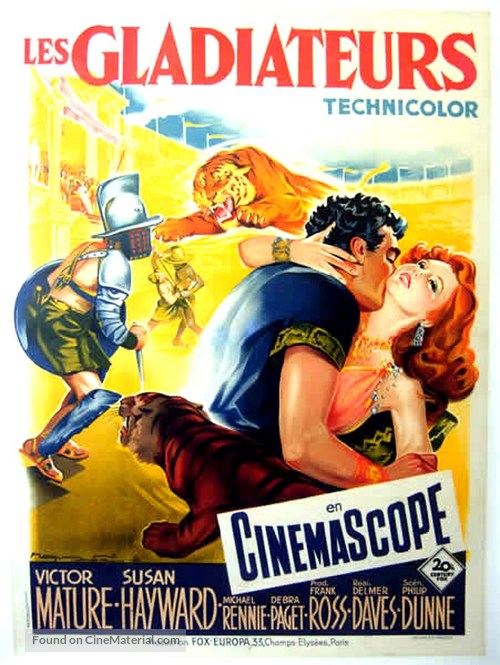 Demetrius and the Gladiators - French Movie Poster