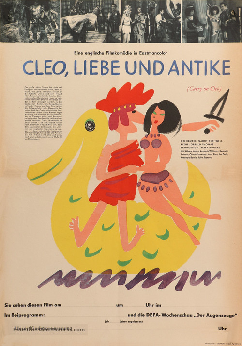 Carry on Cleo - German Movie Poster