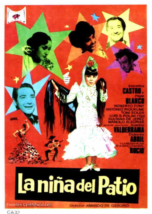 Ni&ntilde;a del patio, La - Spanish Movie Poster