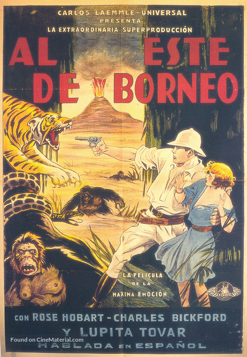 East of Borneo - Spanish Movie Poster