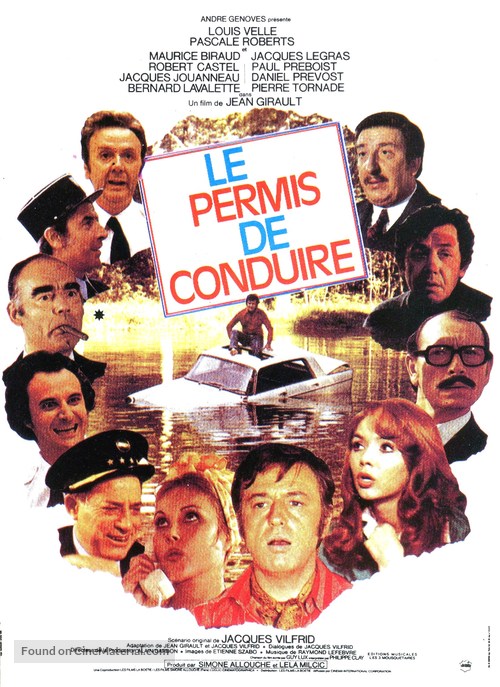 Le permis de conduire - French Movie Poster