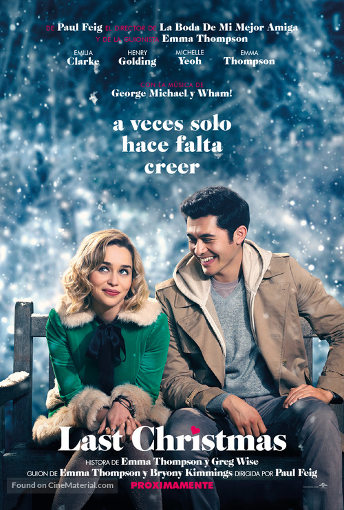 Last Christmas - Spanish Movie Poster