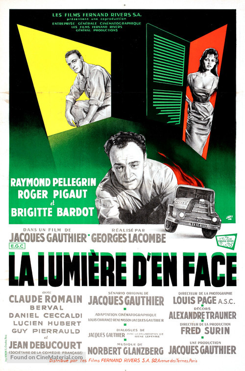 La lumi&egrave;re d&#039;en face - French Movie Poster