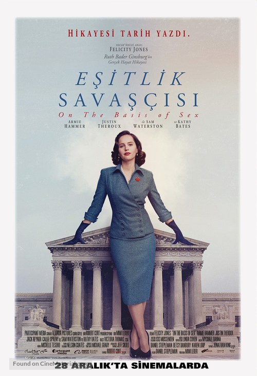 On the Basis of Sex - Turkish Movie Poster