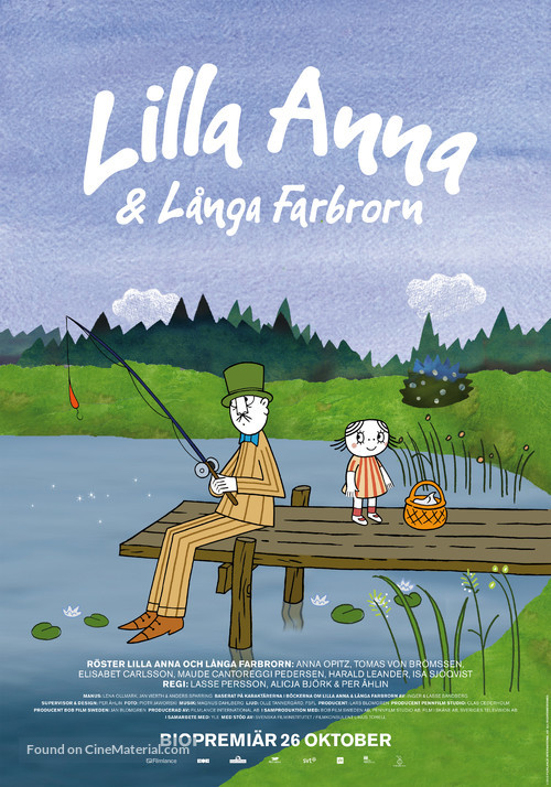 Lilla Anna och L&aring;nga farbrorn - Swedish Movie Poster