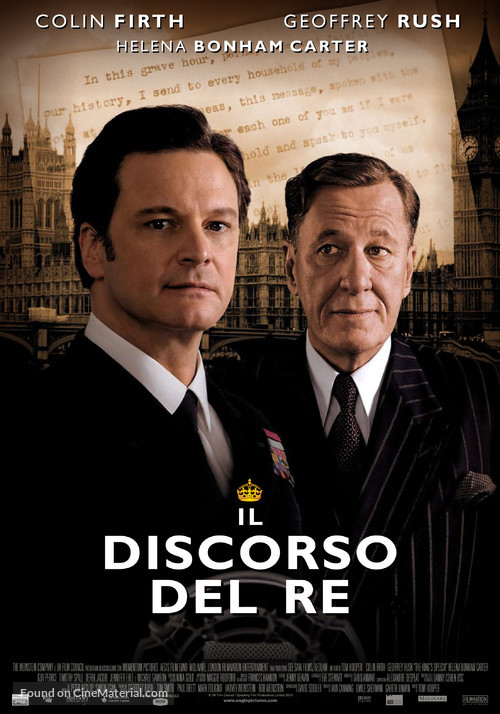 The King&#039;s Speech - Italian Movie Poster