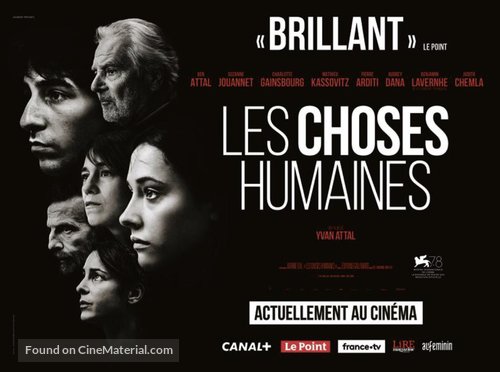 Les Choses humaines - French poster