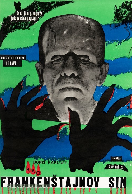 Son of Frankenstein - Yugoslav Movie Poster
