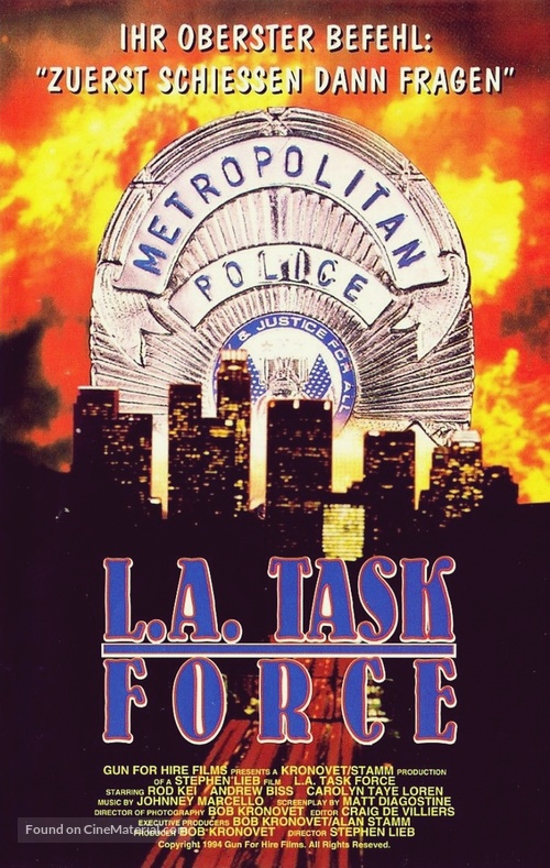 L.A. Task Force - German VHS movie cover