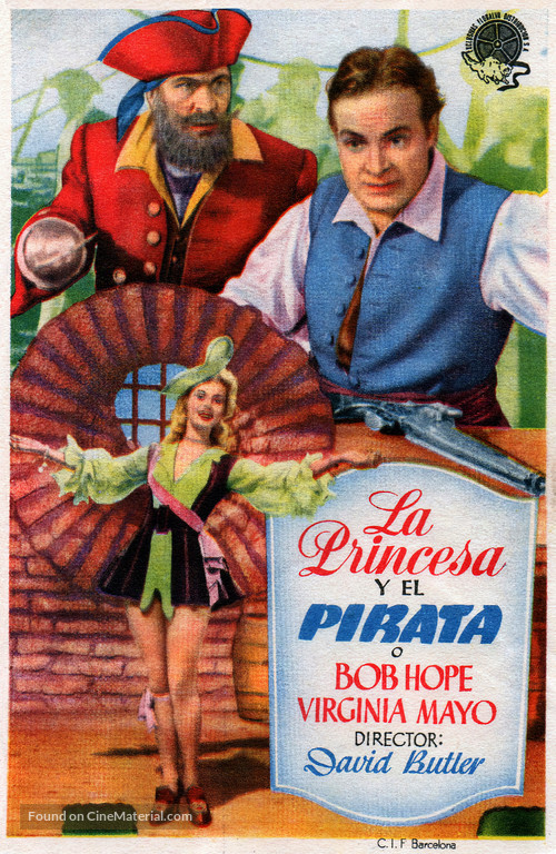 The Princess and the Pirate - Spanish Movie Poster