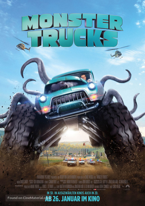 Monster Trucks - German Movie Poster