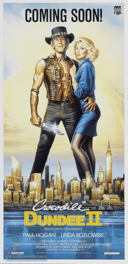 Crocodile Dundee II - Australian Movie Poster