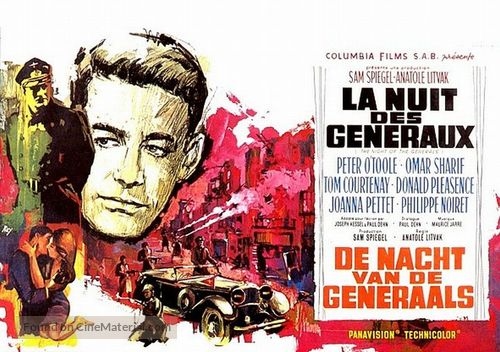 The Night of the Generals - Belgian Movie Poster
