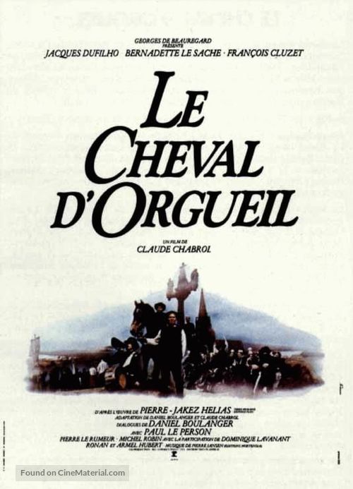 Le cheval d&#039;orgueil - French Movie Poster