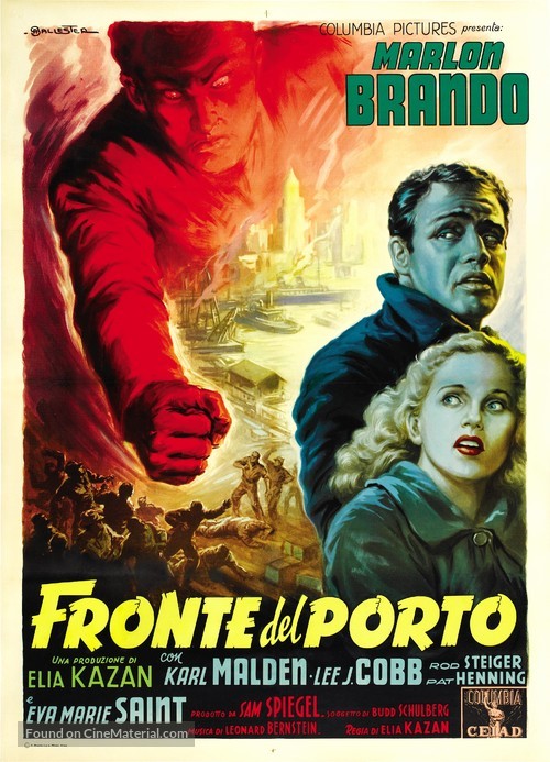 On the Waterfront - Italian Movie Poster