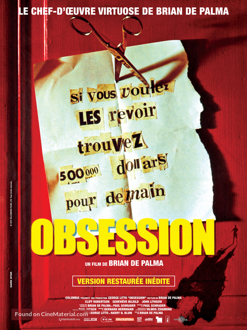Obsession - French Re-release movie poster