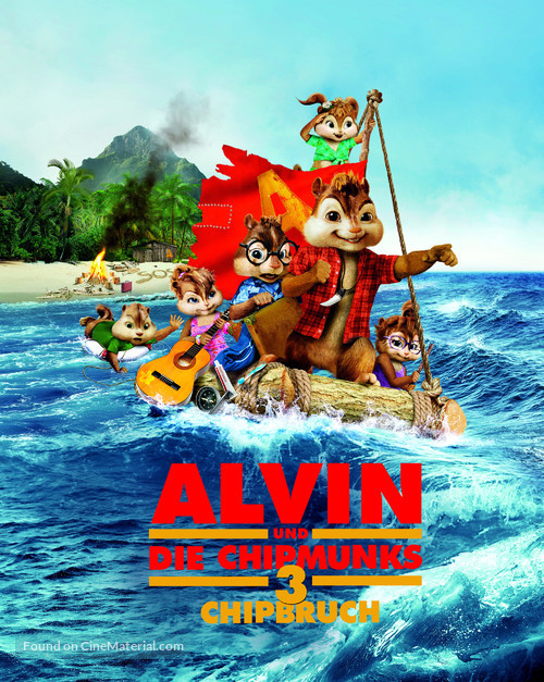 Alvin and the Chipmunks: Chipwrecked - German Movie Poster