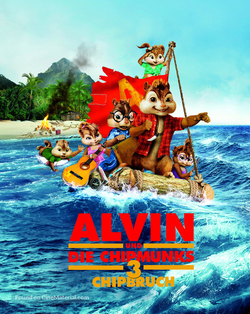 Alvin and the Chipmunks: Chipwrecked - German Movie Poster