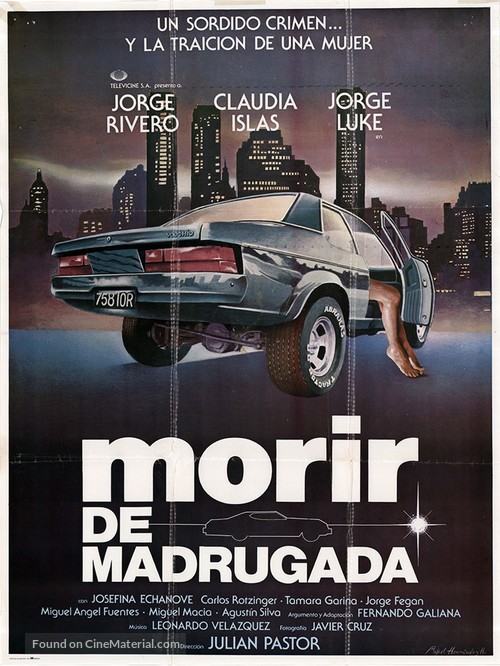 Morir de madrugada - Mexican Movie Poster