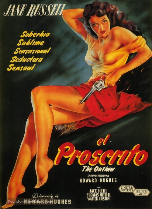 The Outlaw - Mexican Movie Poster